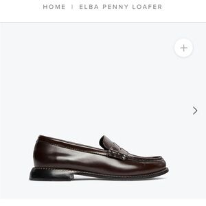 NIB Freda Salvador Elba penny loafers espresso spazzolato SZ 8.5
